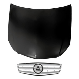 Replacement - 2-Piece (Hood Panel, Grille) (Standard Line)