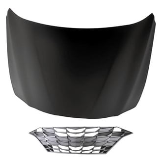 Replacement - 2-Piece (Hood Panel, Grille) (Standard Line)