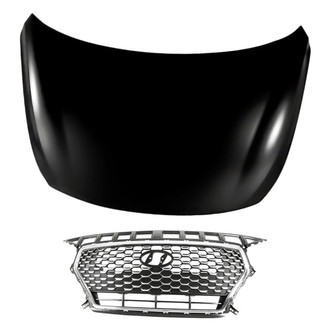 Replacement - 2-Piece (Hood Panel, Grille)