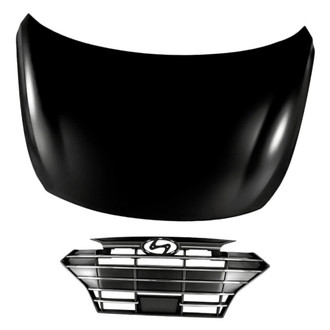 Replacement - 2-Piece (Hood Panel, Grille) (Standard Line)
