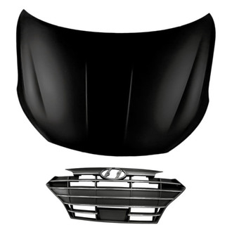 Replacement - 2-Piece (Hood Panel, Grille) (Standard Line)