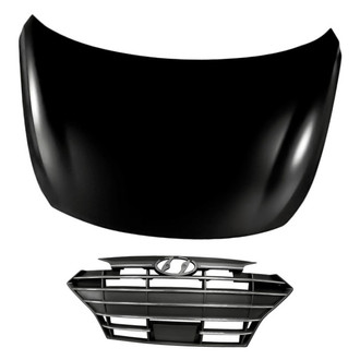Replacement - 2-Piece (Hood Panel, Grille) (Standard Line)