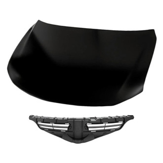 Replacement BNDL-209943 - 2-Piece (Hood Panel, Grille) (Standard Line)