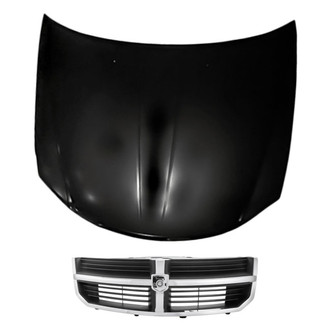 Replacement - 2-Piece (Hood Panel, Grille) (Standard Line)