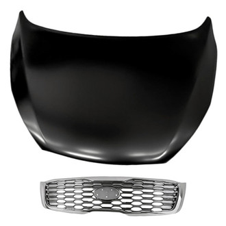 Replacement - 2-Piece (Hood Panel, Grille) (Standard Line)