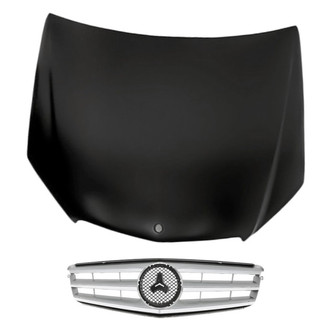Replacement - 2-Piece (Hood Panel, Grille) (Standard Line)