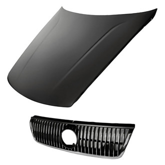 Replacement - 2-Piece (Hood Panel, Grille) (Standard Line)