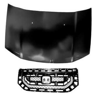 Replacement - 2-Piece (Hood Panel, Grille) (Standard Line)