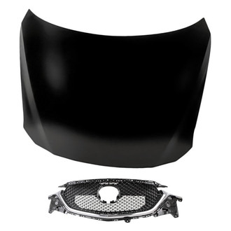 Replacement - 2-Piece (Hood Panel, Grille) (Standard Line)