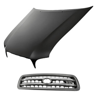 Replacement - 2-Piece (Hood Panel, Grille) (Standard Line)