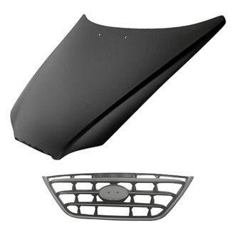 Replacement - 2-Piece (Hood Panel, Grille) (Standard Line)