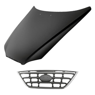 Replacement - 2-Piece (Hood Panel, Grille) (Standard Line)
