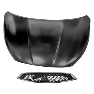 Replacement - 2-Piece (Hood Panel, Grille) (Standard Line)