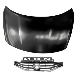 Replacement - 2-Piece (Hood Panel, Grille) (Standard Line)