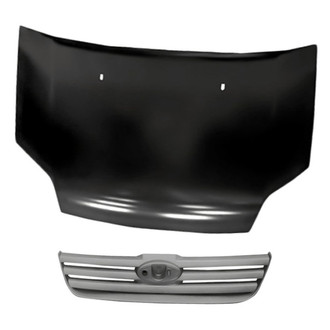 Replacement - 2-Piece (Hood Panel, Grille) (Standard Line)