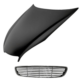 Replacement - 2-Piece (Hood Panel, Grille) (Standard Line)