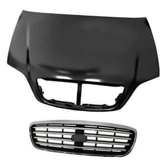 Replacement - 2-Piece (Hood Panel, Grille) (Standard Line)
