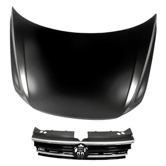 Replacement - 2-Piece (Hood Panel, Grille) (Standard Line)