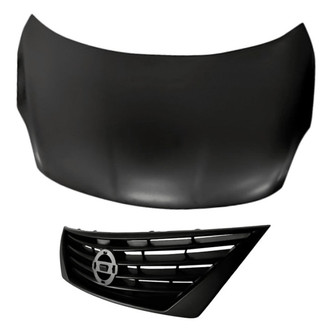 Replacement - 2-Piece (Hood Panel, Grille) (Standard Line)