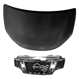 Replacement - 2-Piece (Hood Panel, Grille)