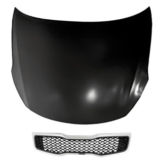 Replacement - 2-Piece (Hood Panel, Grille)