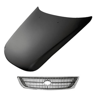 Replacement - 2-Piece (Hood Panel, Grille) (Standard Line)