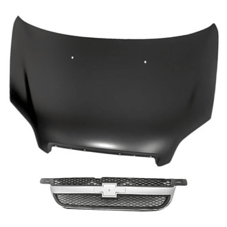 Replacement - 2-Piece (Hood Panel, Grille) (Standard Line)