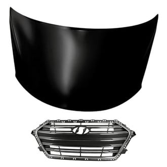 Replacement - 2-Piece (Hood Panel, Grille)