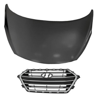 Replacement - 2-Piece (Hood Panel, Grille) (Standard Line)