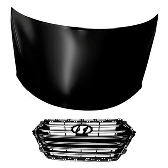 Replacement - 2-Piece (Hood Panel, Grille) (Standard Line)