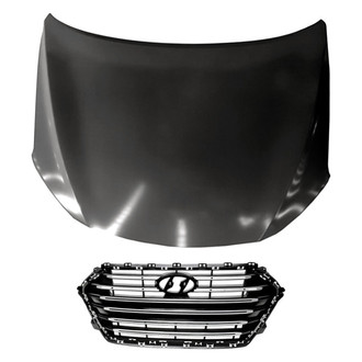 Replacement - 2-Piece (Hood Panel, Grille) (Standard Line)