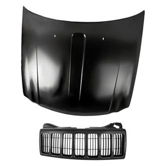 Replacement - 2-Piece (Hood Panel, Grille) (Standard Line)