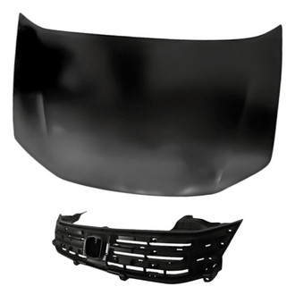 Replacement - 2-Piece (Hood Panel, Grille) (Standard Line)