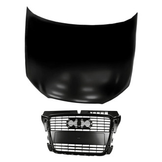 Replacement - 2-Piece (Hood Panel, Grille) (Standard Line)