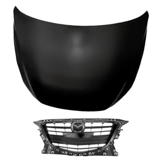 Replacement - 2-Piece (Hood Panel, Grille) (Standard Line)