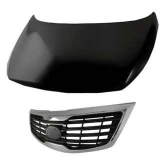 Replacement - 2-Piece (Hood Panel, Grille) (Standard Line)