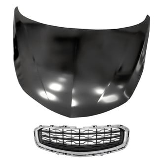 Replacement - 2-Piece (Hood Panel, Grille) (Standard Line)