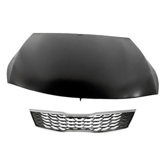 Replacement - 2-Piece (Hood Panel, Grille) (Standard Line)
