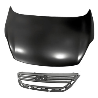 Replacement - 2-Piece (Hood Panel, Grille)