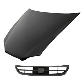 Replacement - 2-Piece (Hood Panel, Grille) (Standard Line)
