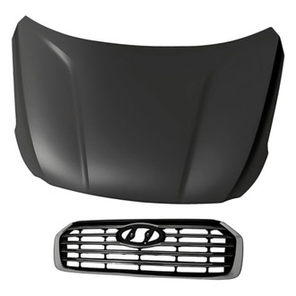 Replacement - 2-Piece (Hood Panel, Grille) (Standard Line)
