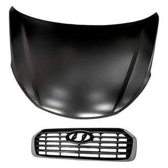 Replacement - 2-Piece (Hood Panel, Grille)