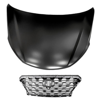 Replacement - 2-Piece (Hood Panel, Grille) (Standard Line)
