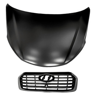 Replacement - 2-Piece (Hood Panel, Grille) (Standard Line)