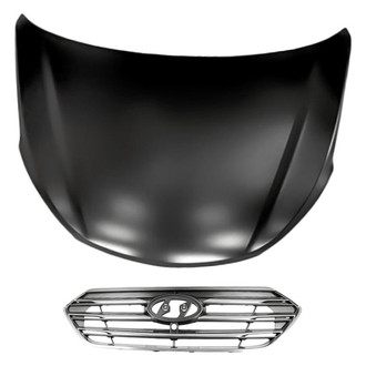 Replacement - 2-Piece (Hood Panel, Grille) (Standard Line)