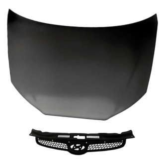 Replacement - 2-Piece (Hood Panel, Grille) (Standard Line)