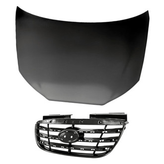 Replacement - 2-Piece (Hood Panel, Grille) (Standard Line)
