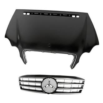 Replacement - 2-Piece (Hood Panel, Grille) (Standard Line)