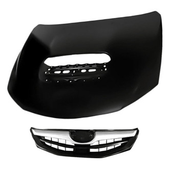 Replacement - 2-Piece (Hood Panel, Grille) (Standard Line)