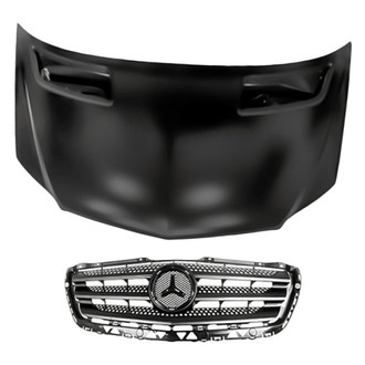 Replacement - 2-Piece (Hood Panel, Grille) (Standard Line)